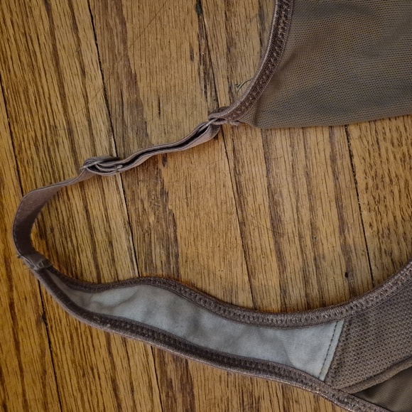 Breezies Underwire Support Bra - Cocoa (Sz 40C) Lace Mesh Fully Lined No Padding - Picture 7 of 8